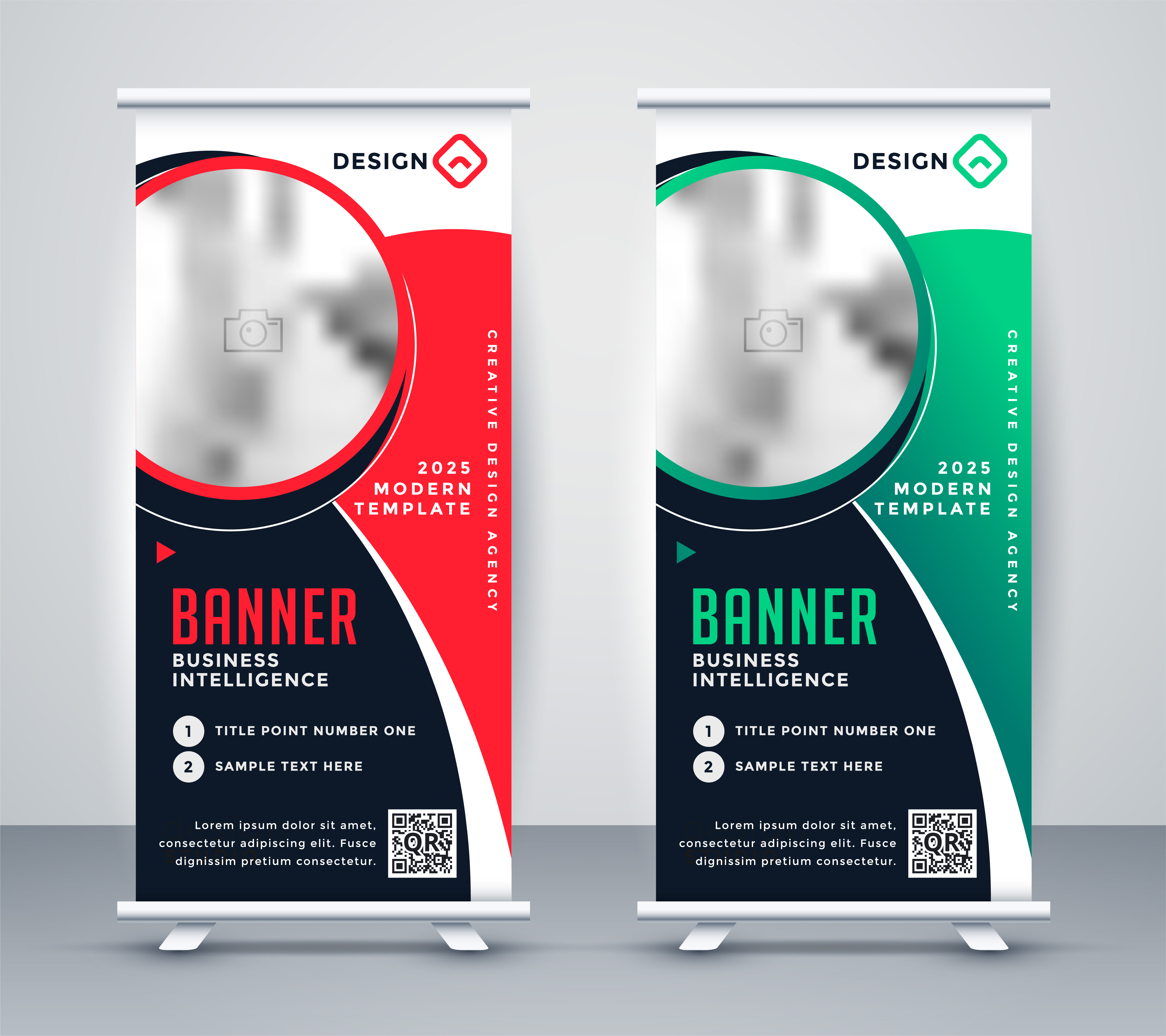 Posters, banners and roll-up stands